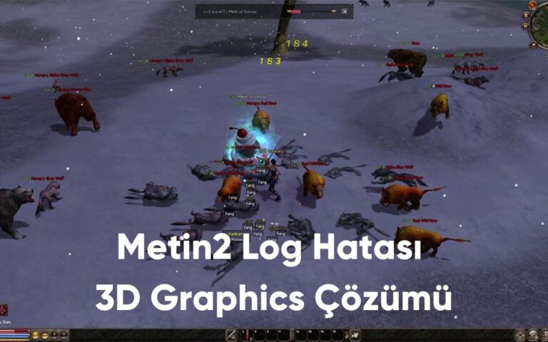 Metin2 Log Hatası 3D Graphics Çözümü